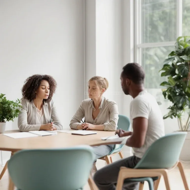 Group of executives in a reflective learning session